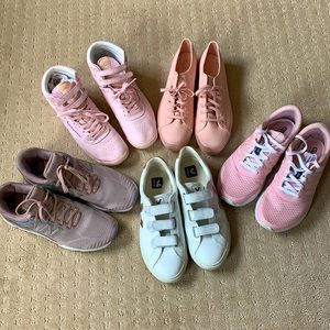 PINK SNEAKER COLLECTION- great condition! 9.5